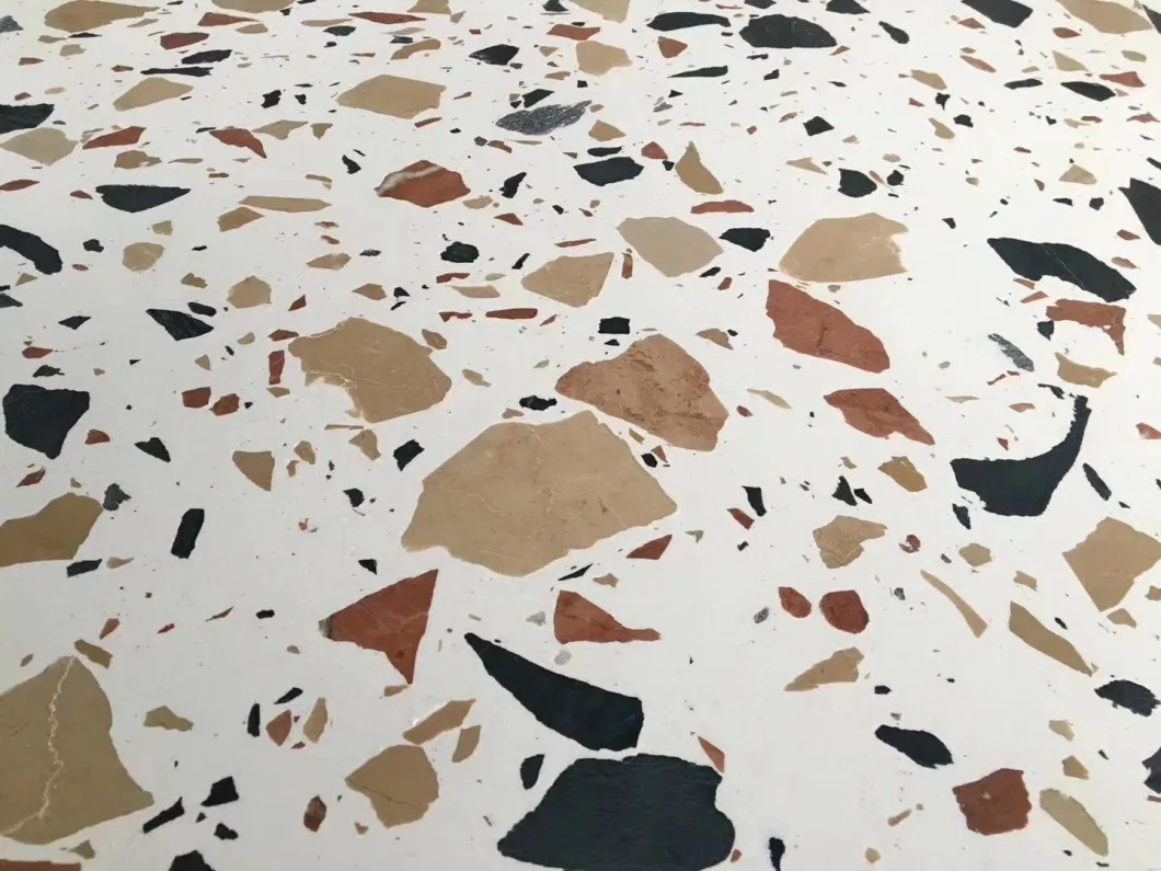 Aritificial Stone White Terrazzo Slab/Tiles for Flooring/Wall Countertop Terrazzo Supplier