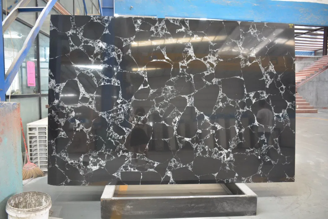 Black Artificial Marble for Background Wall /for Kitchen Countertop